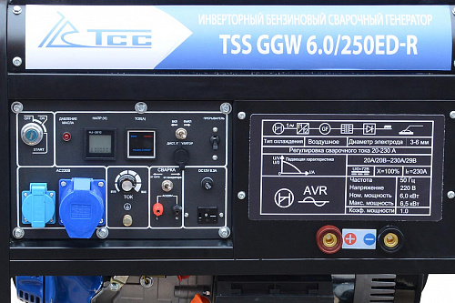 Бензиновый сварочный генератор TSS GGW 6.0/250ED-R 22959