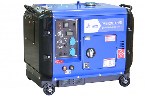 Дизельный сварочный генератор в кожухе TSS PRO DGW 3.0/250ES-R 022834